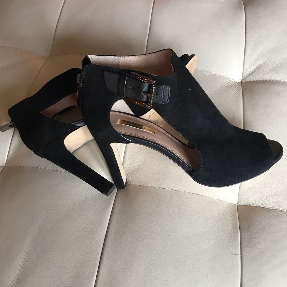 Louise et Cie Suede Peep-toe Heels- Like New 8B